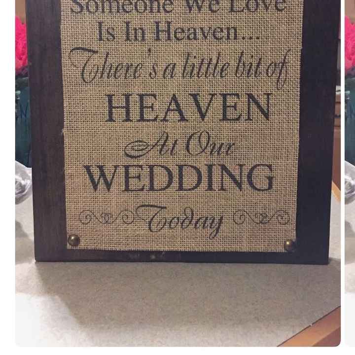 Anyone honoring a deceased parent(s) of bride or groom during the ceremony?