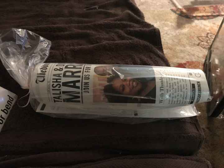 Bouquet is FINISHED & Wedding Newspaper Done