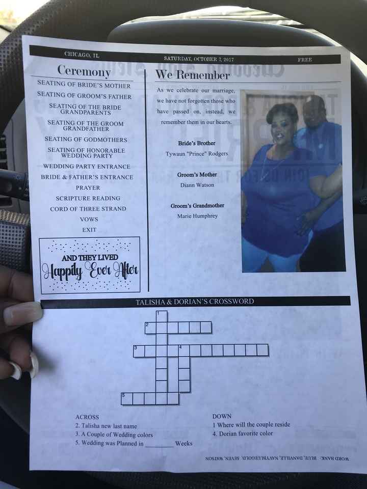 Bouquet is FINISHED & Wedding Newspaper Done