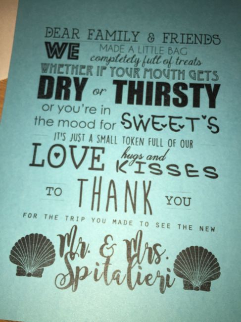 Welcome bags (created a thank you card insert for it)