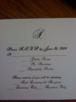 What do your wedding invites look like?