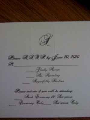 What do your wedding invites look like?