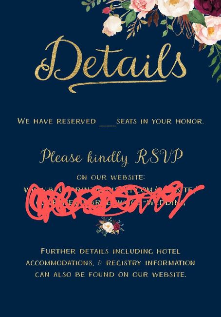 "Details" section of my invites 2