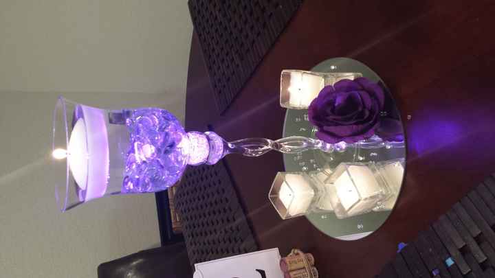 My centerpieces are ready to go yay!!!!