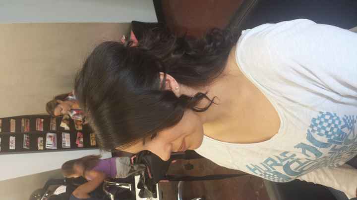 Hair trial from Saturday with pics