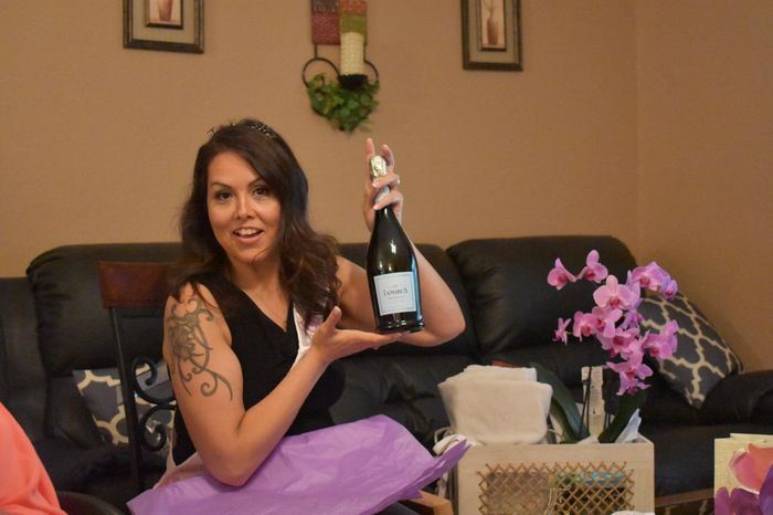 Very late.  Bridal shower! - 6