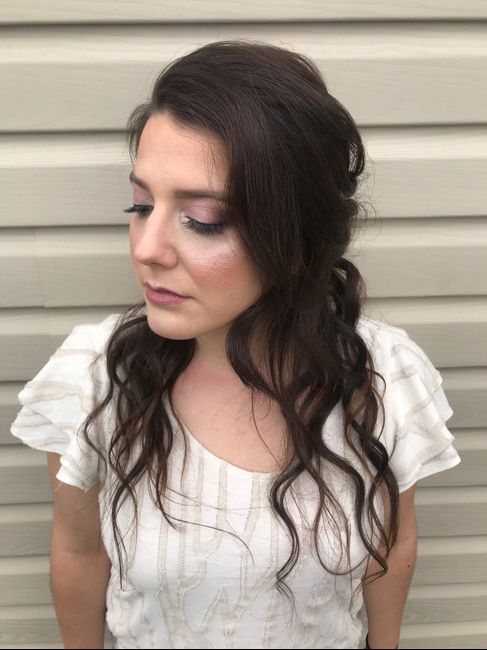 Sick. Hair and makeup trial pics? 1