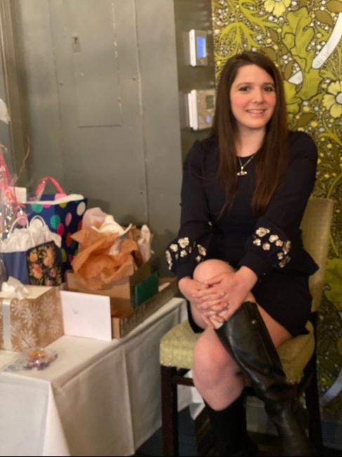 What did you wear to your bridal shower? 6