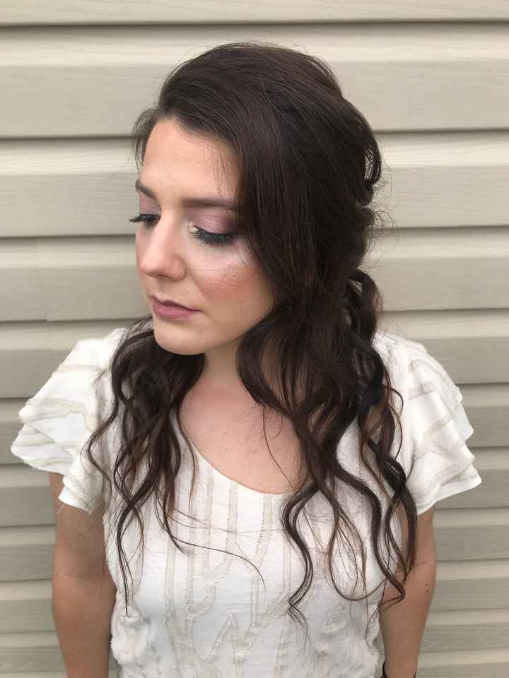 Sick. Hair and makeup trial pics? - 1