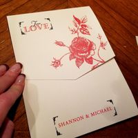 Invitations are (corrected) and here! Yay!