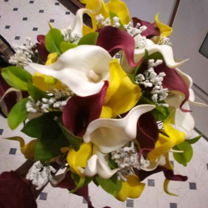 Finished Bouquet!!! Total cost $35 Shhhh Fake Flowers - 1