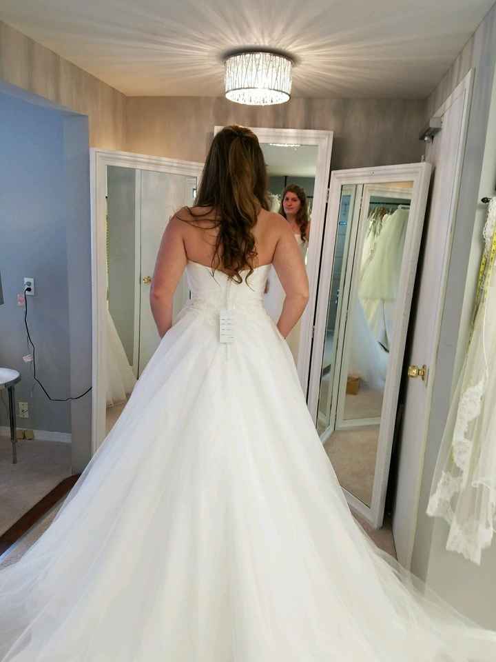 I picked up my dress