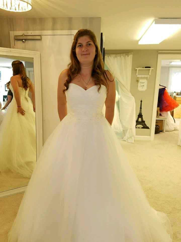 I picked up my dress