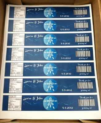 Custom Water Bottle Labels Question