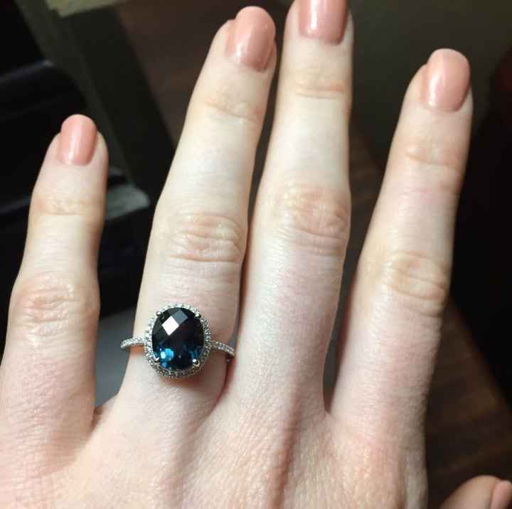 London blue topaz engagement ring!!