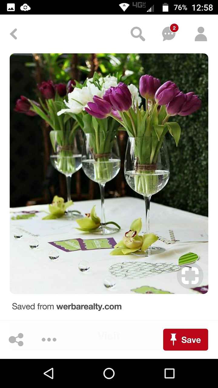 Wine bottle centerpieces!