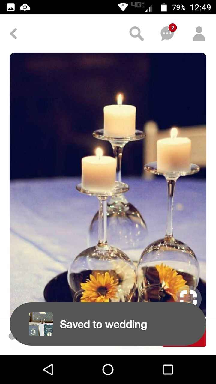 Wine bottle centerpieces!