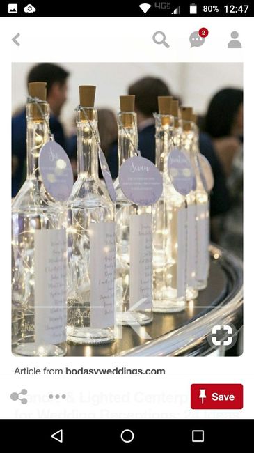 Wine bottle centerpieces!