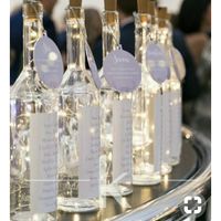 Wine bottle centerpieces!