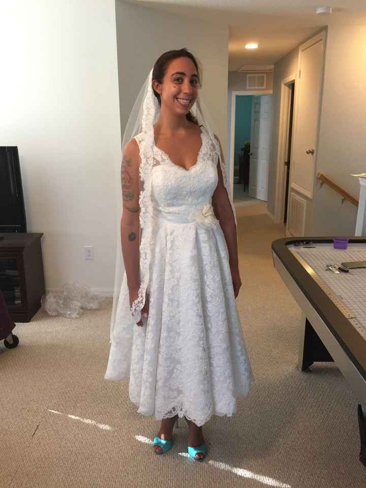 Here is my dress!  Final fitting!