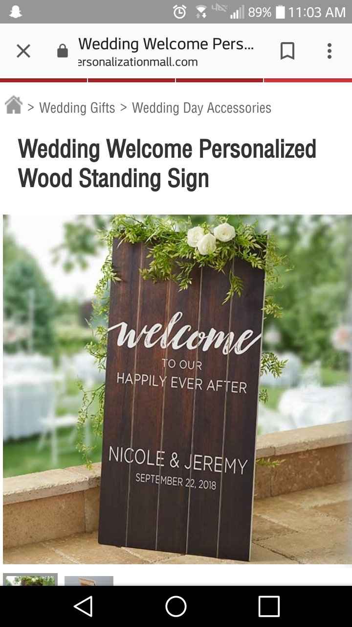 Wooden Welcome Sign - 1