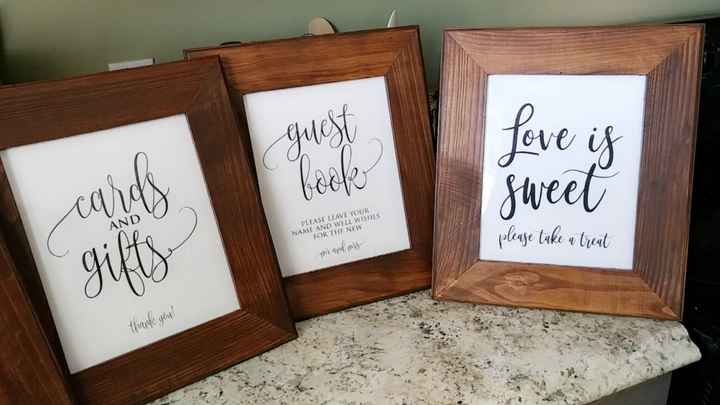 Wooden wedding signs - 1