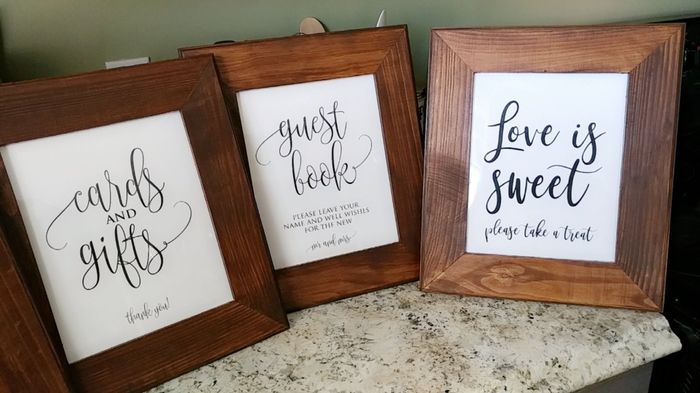 Wooden wedding signs - 1