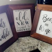 Wooden wedding signs - 2