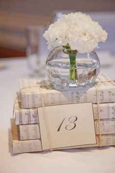 Centerpieces with Books