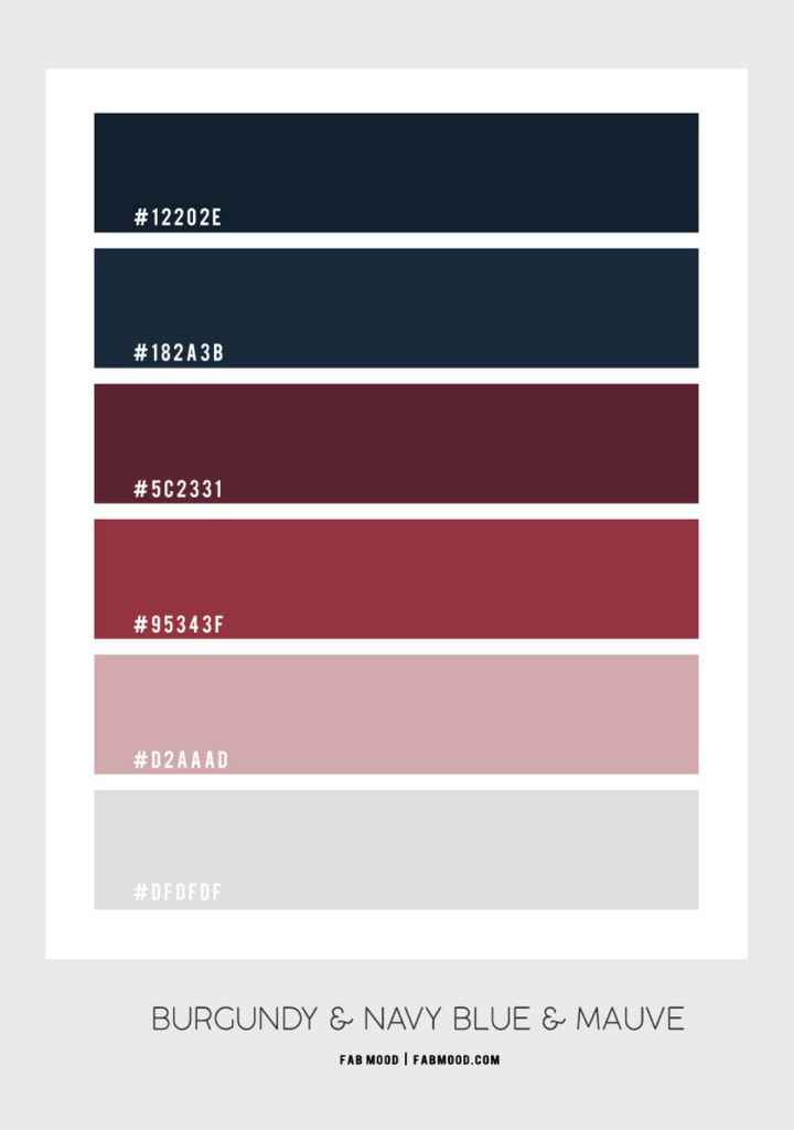 Burgundy shop color combination