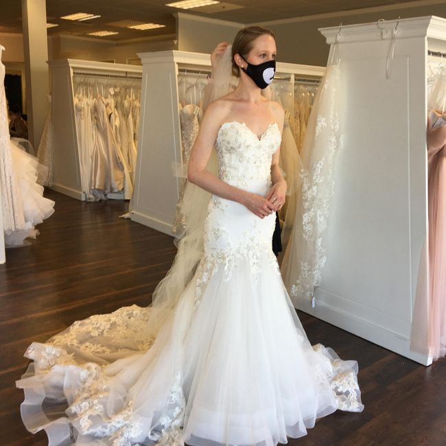 Hey ladies! I'm torn between two dresses and am hoping for some feedback. 3