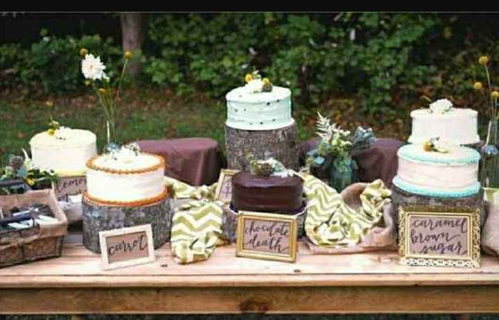  Deconstructed wedding cake with flavors? - 1