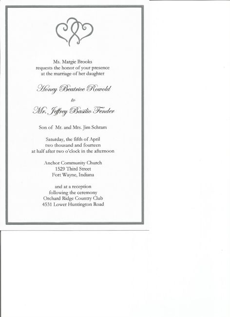 Wedding invitation and RSVP card proof