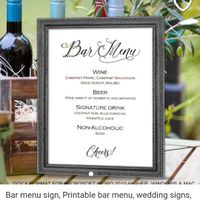 Bar Menu Sign - 1