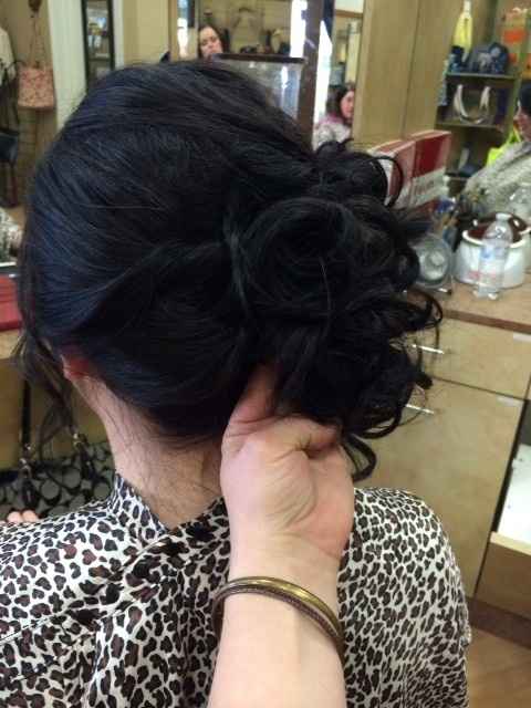 My hair trial from yesterday!!