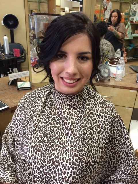 My hair trial from yesterday!!