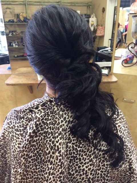 My hair trial from yesterday!!