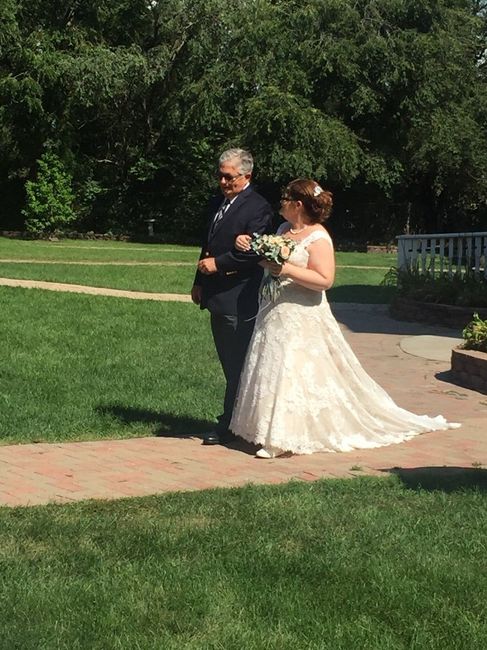 Walking down the aisle