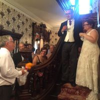 Dad giving his toast