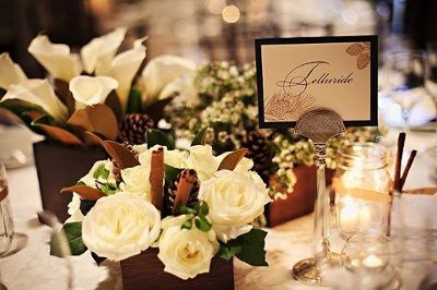November Wedding Centerpieces