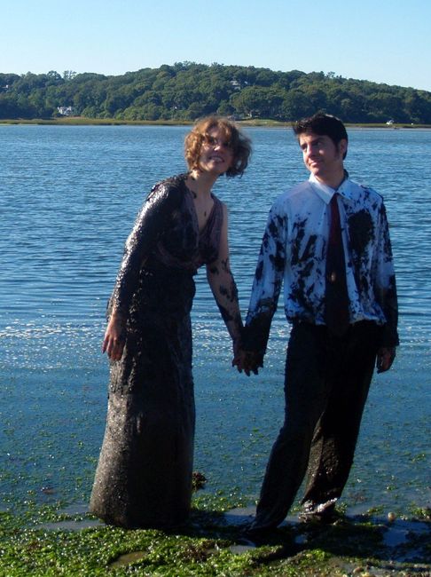 We managed to incorporate mud in our Save The Date photos! 7
