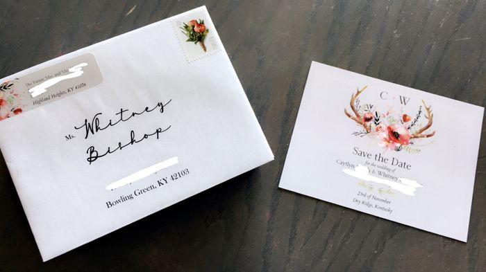 How did you label addresses on your invites? 1