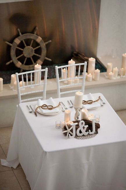 Mr and Mrs wedding table 2