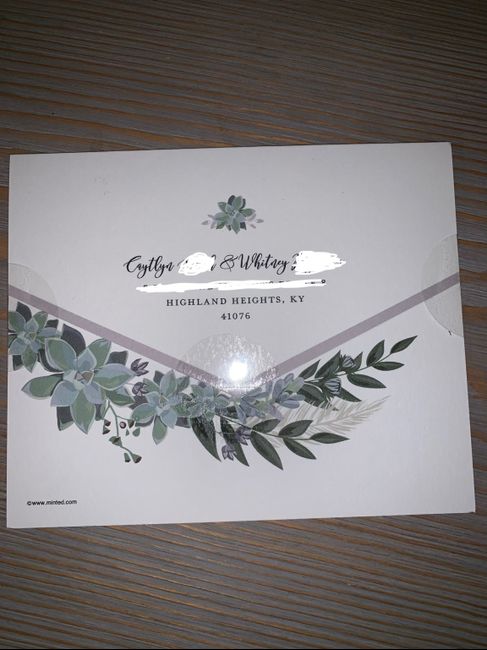 Minted all in one invitations, how did you seal them? 1