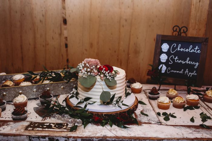 What goes on a cake table besides the cake?! 2