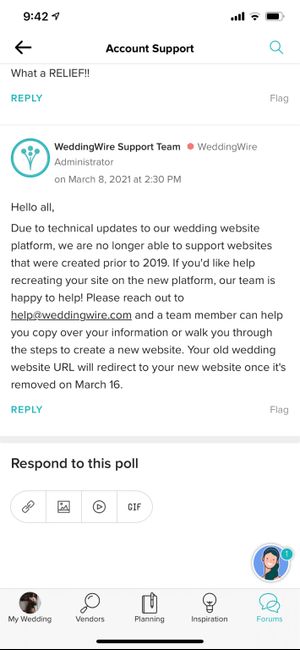 Missing wedding website?? 1