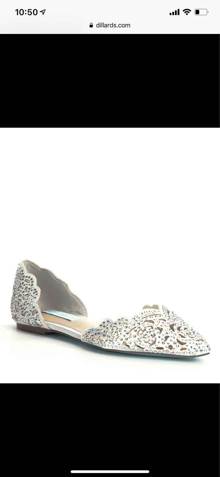 Crystal sparkling bridal flats - 1