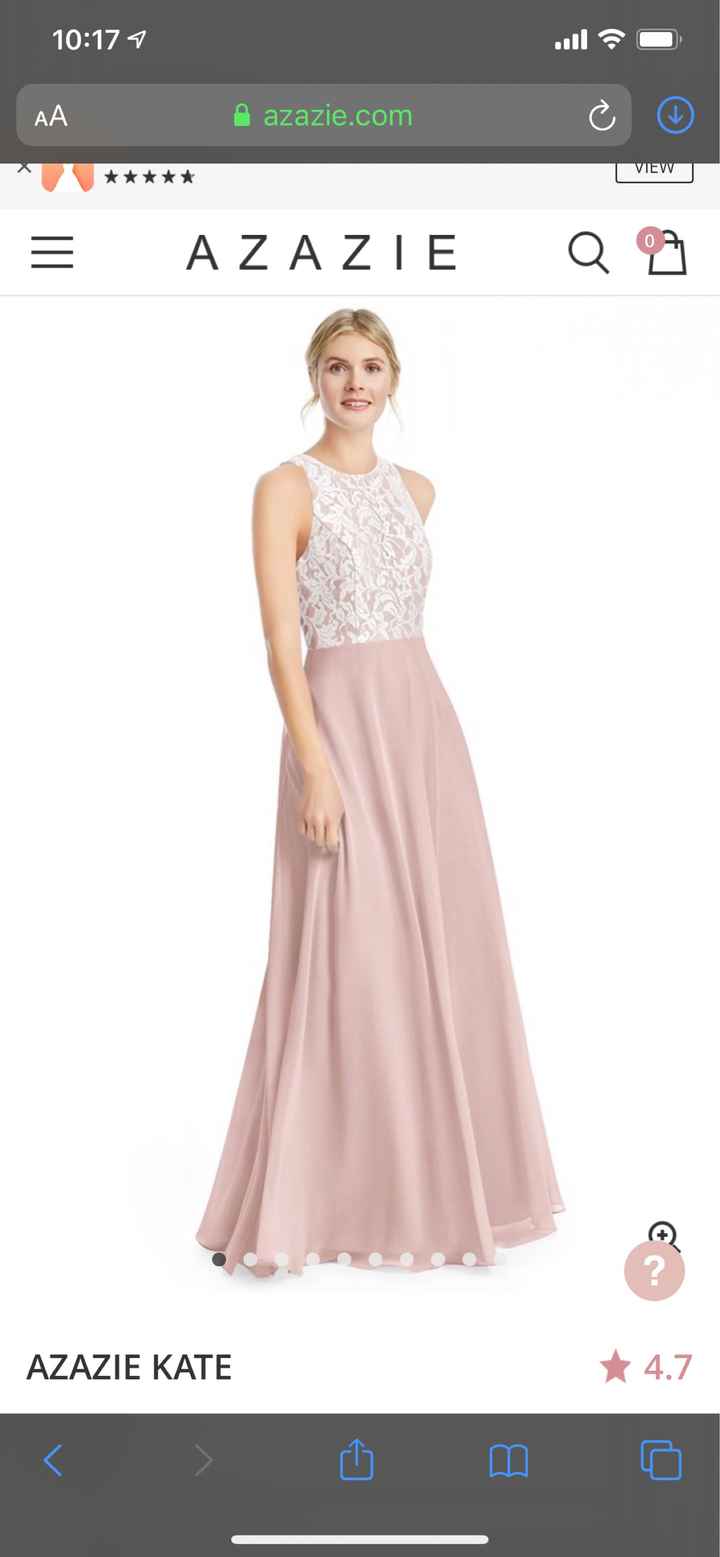 Bridesmaid dress lace - 1