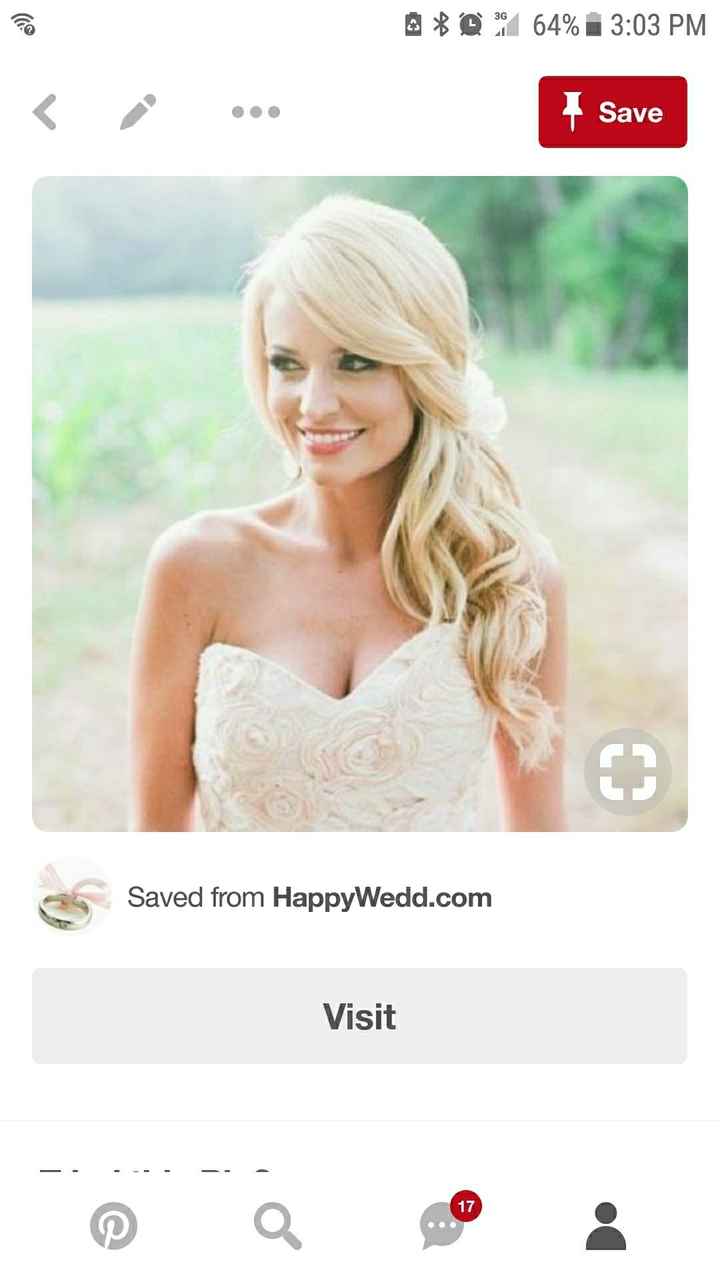 Anyone else wearing their hair down for their wedding? Inspiration Pics... - 1