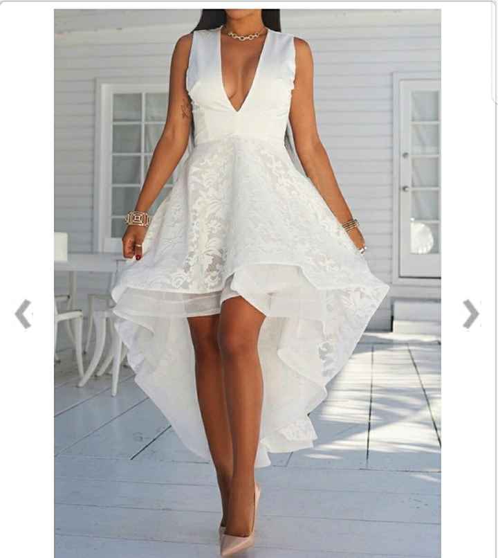Who's wearing a Reception dress - 1